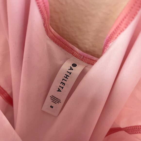 Athleta Athletic Nitro Printed Tank Top Tie Dye Pink NWT Women’s Size M - Picture 6 of 7